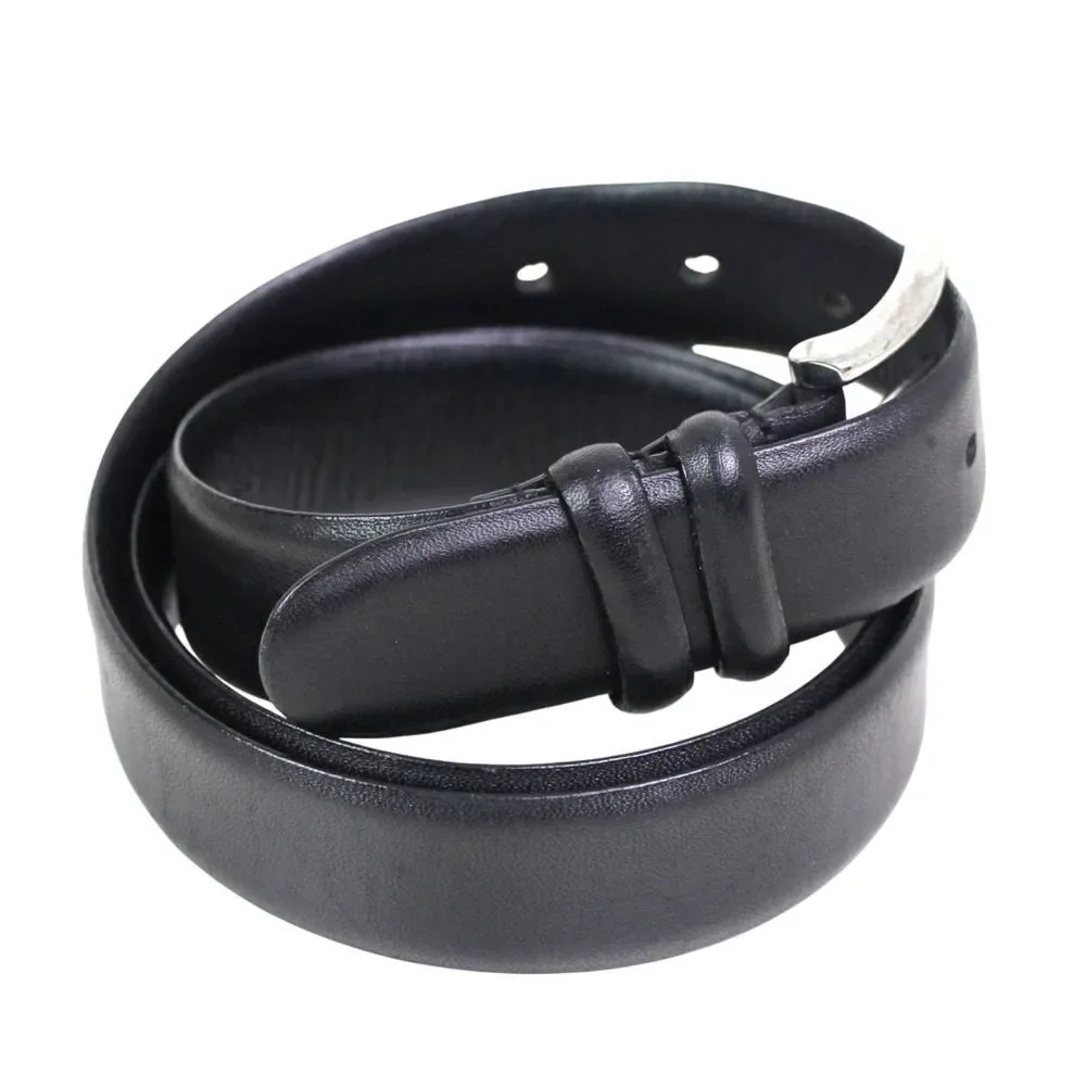 Lauren Ralph Lauren BLACK REAL LEATHER 1 1/8